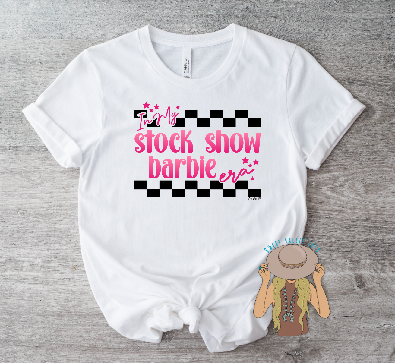 In My Stock Show Barbie Era Tee - White