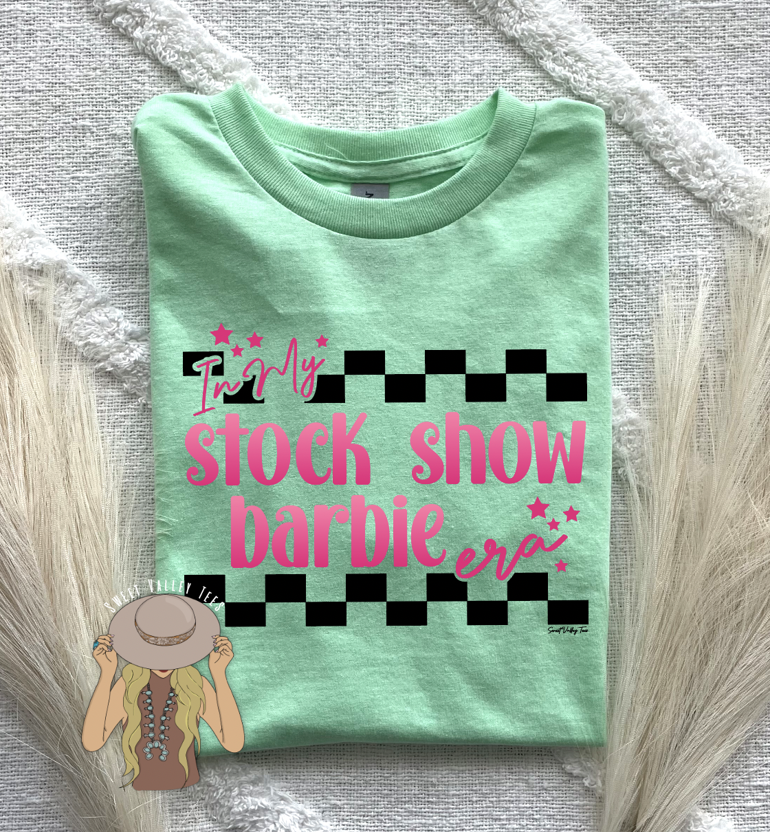 In My Stock Show Barbie Era Tee - Mint Green