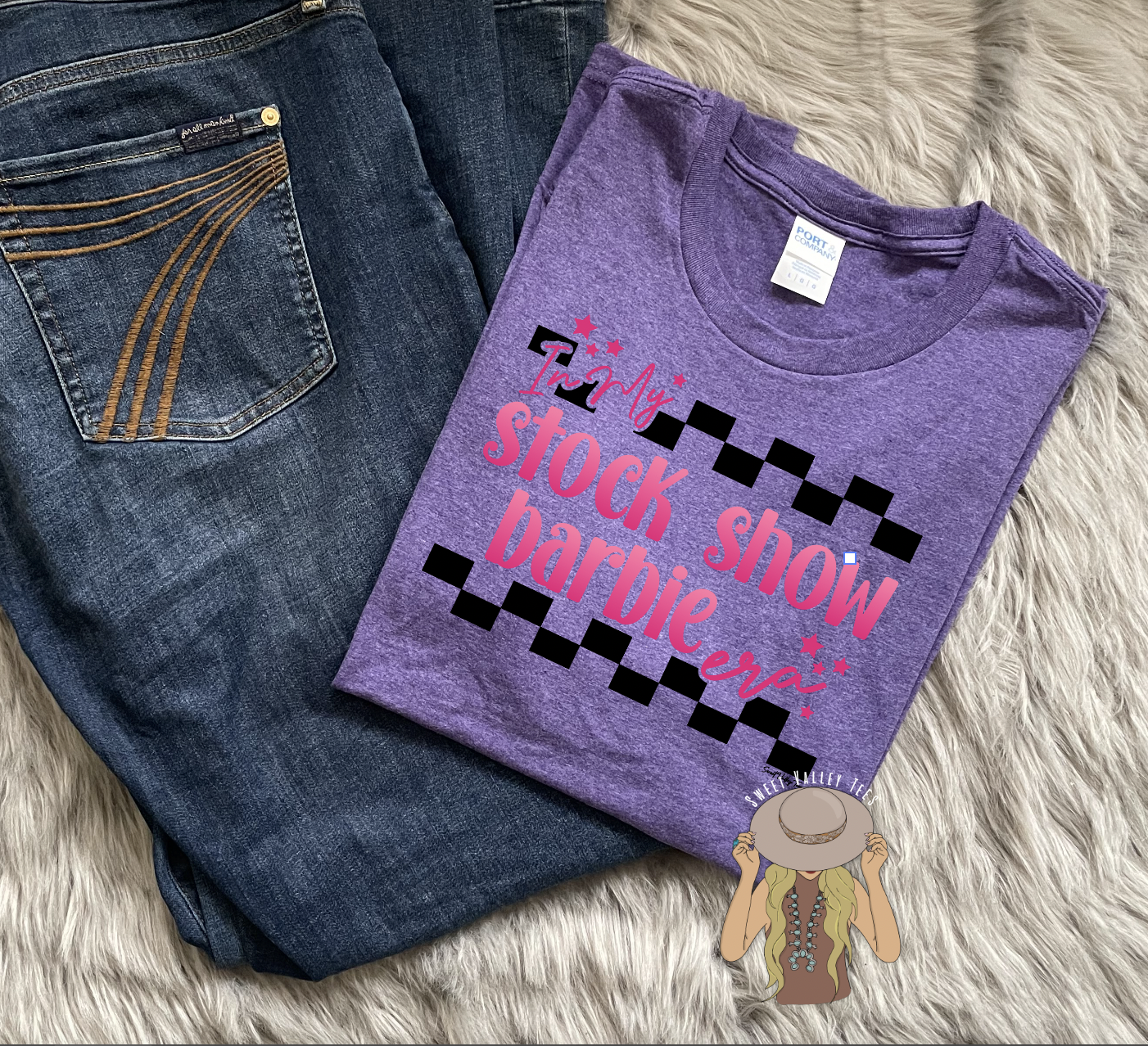 In My Stock Show Barbie Era Tee - Heather Purple