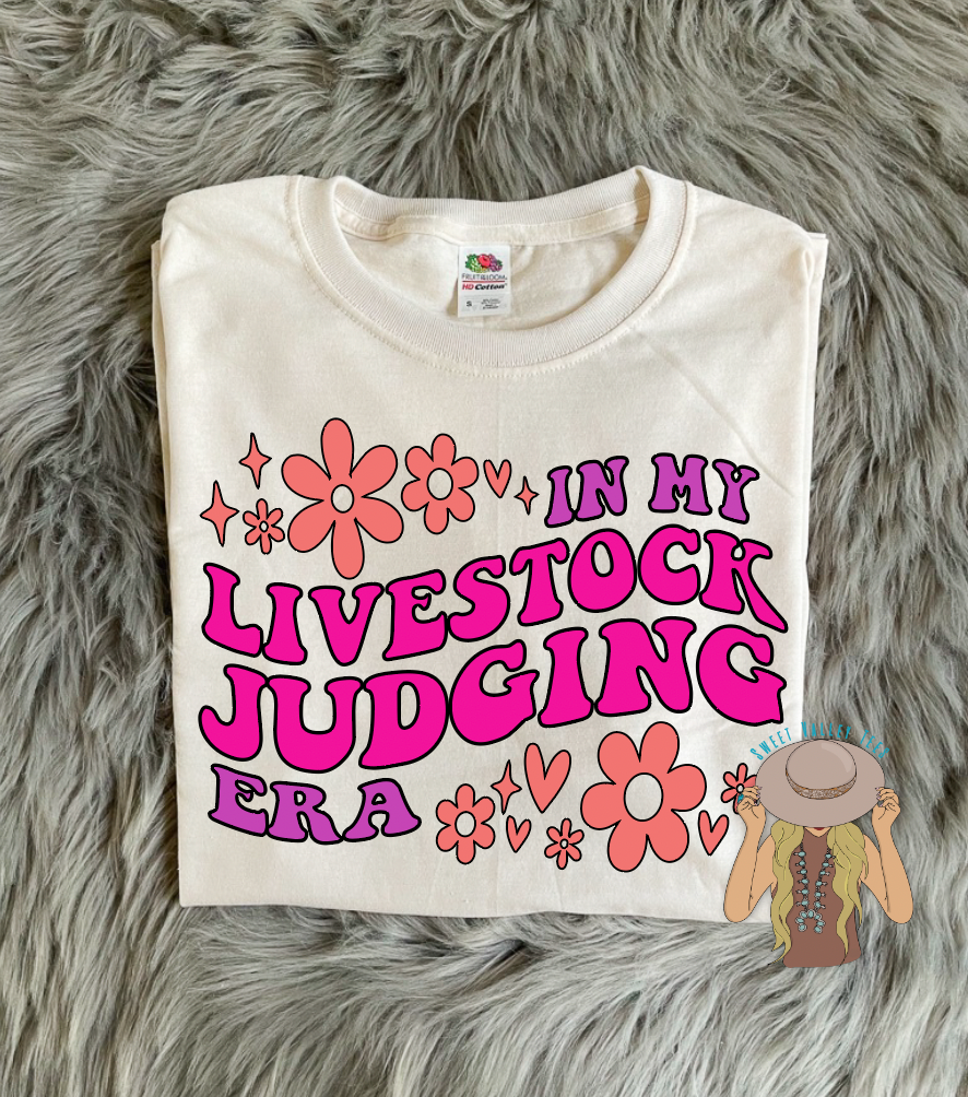 In My Livestock Judging Era Tee - Sweet Cream