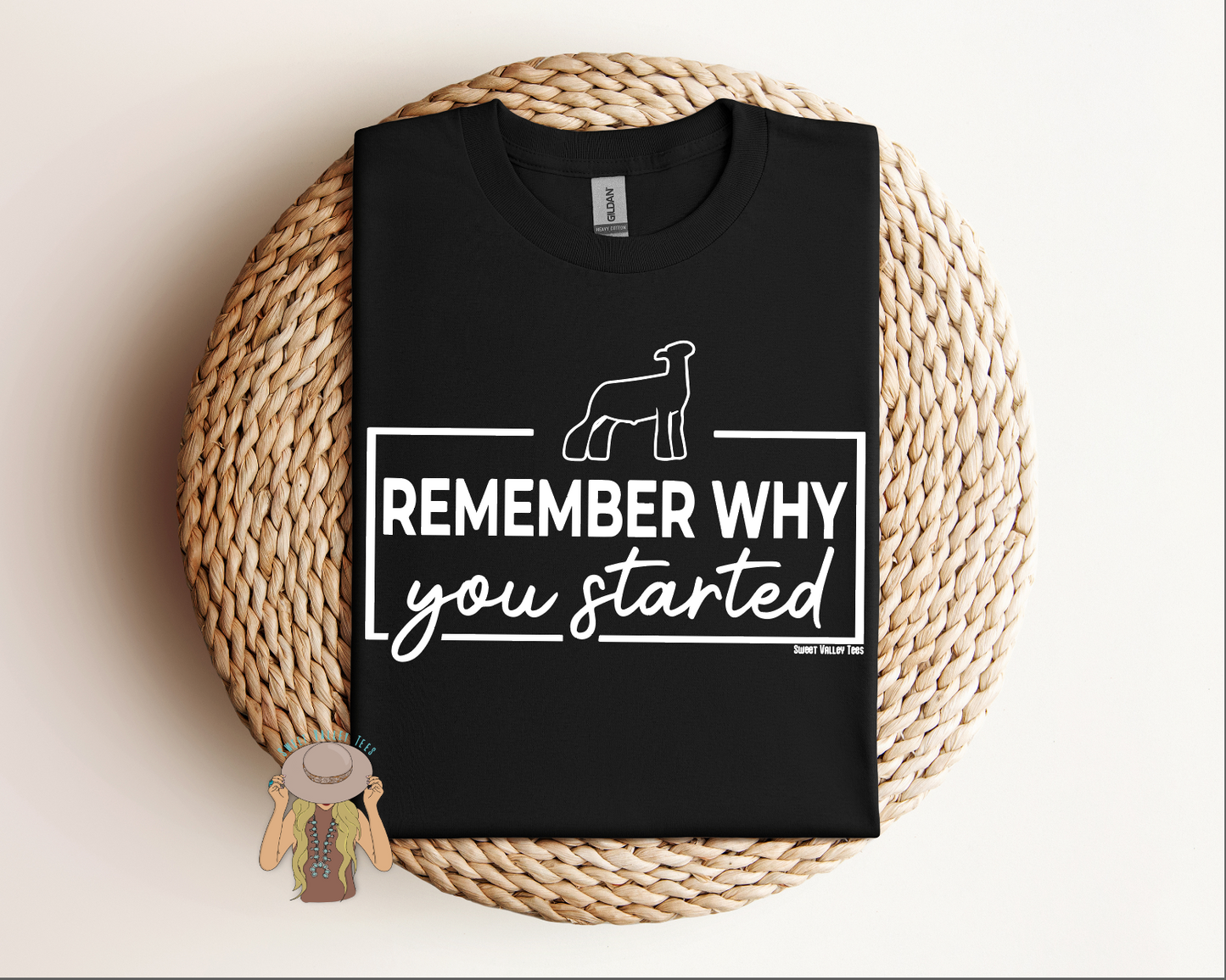 Remember Why You Started Tee - Black