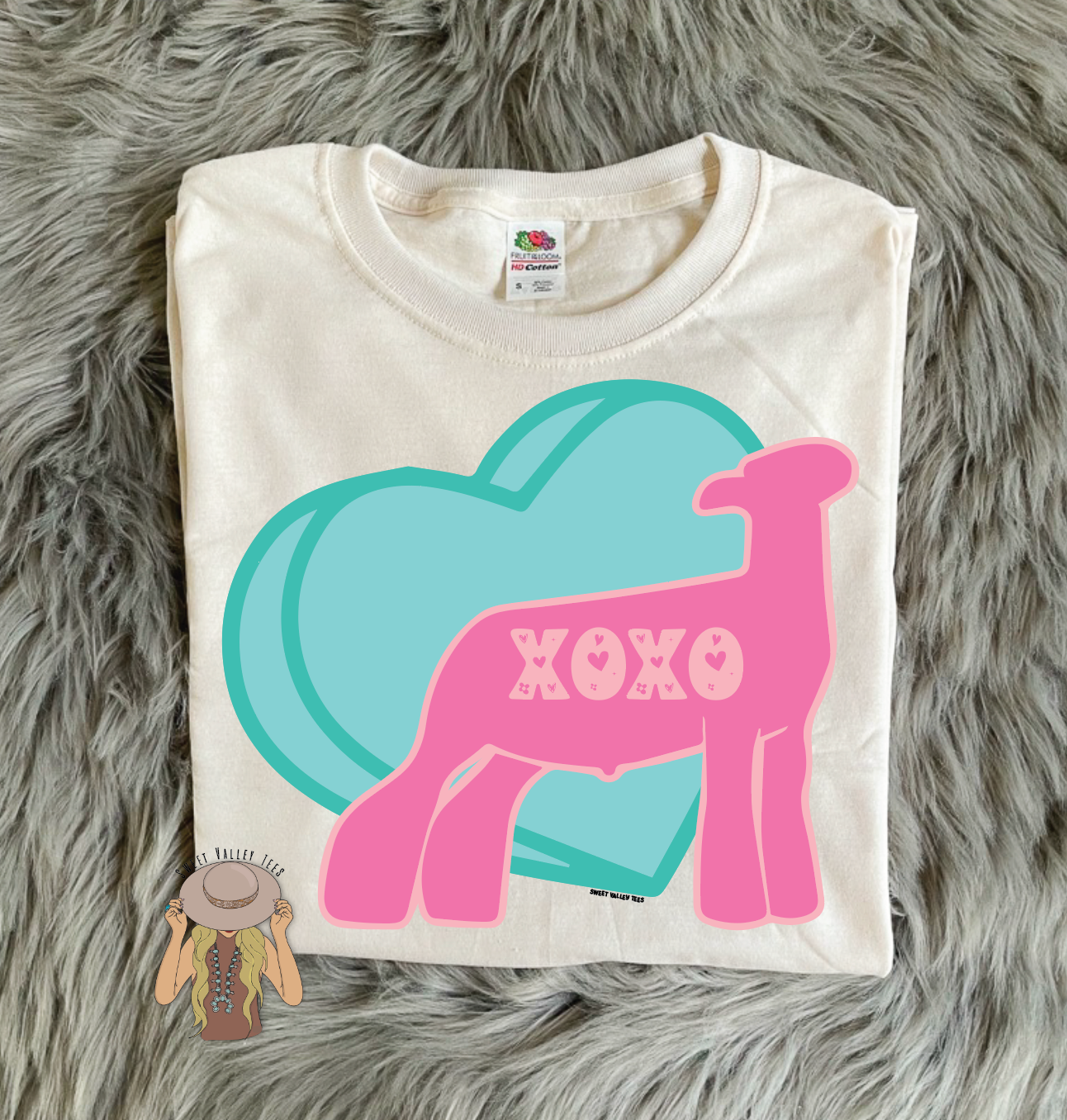 XOXO V-Day Tee - Show Lamb