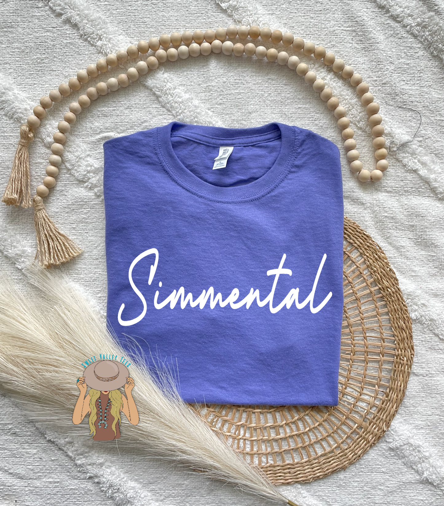 Script Simmental Tee - Violet