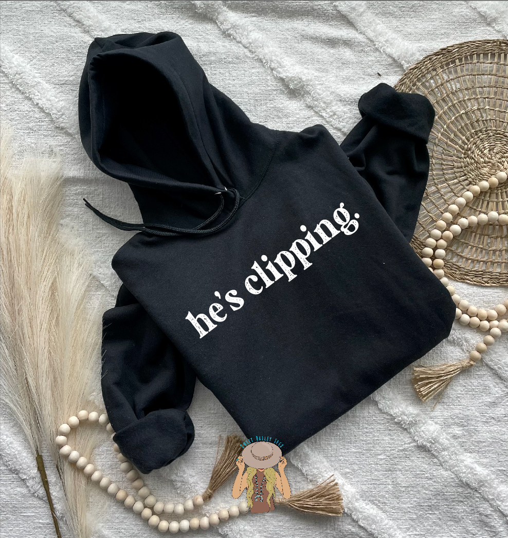 He's Fitting - Hoodie - Black