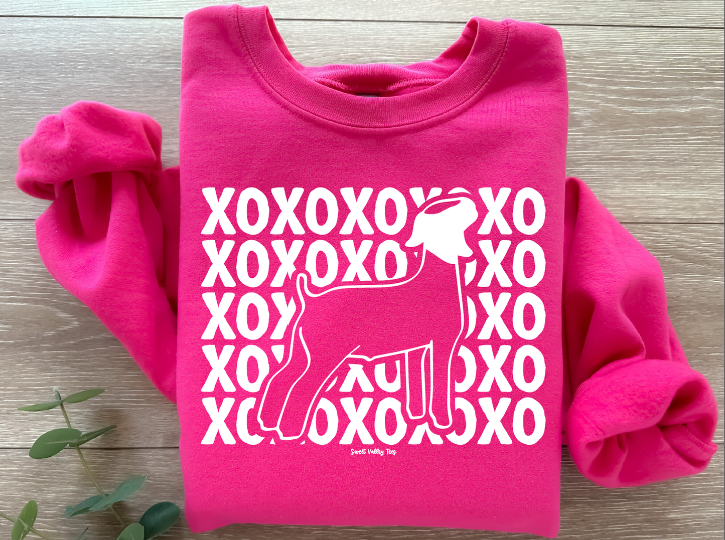 XOXO Crewneck - Barbie Pink