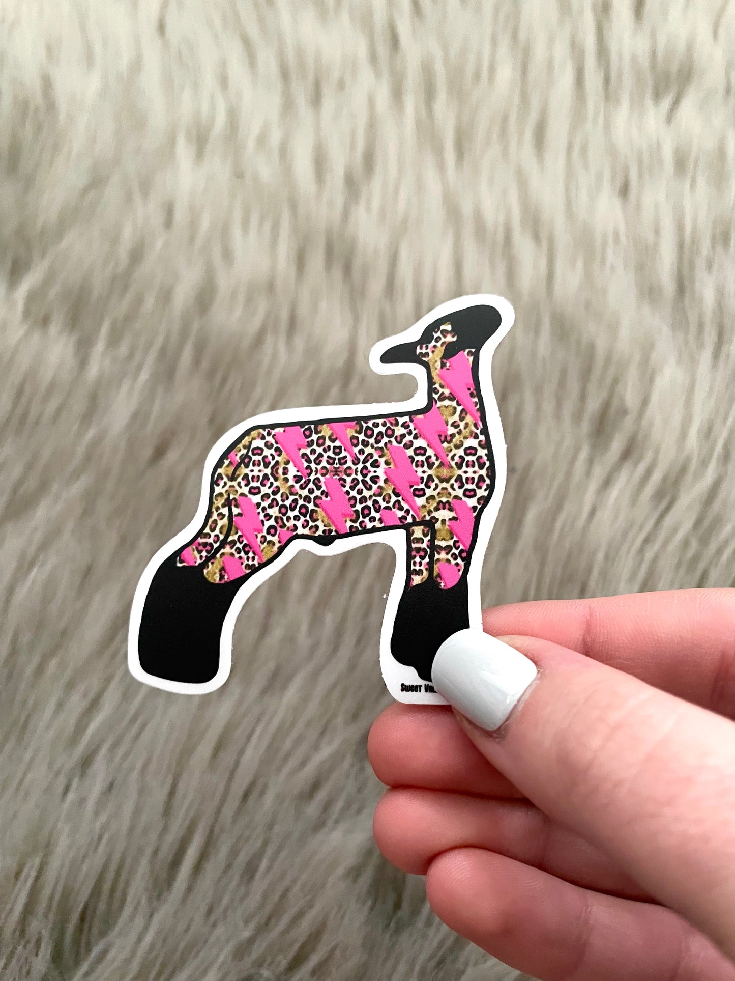 Leopard Lightning Show Lamb
