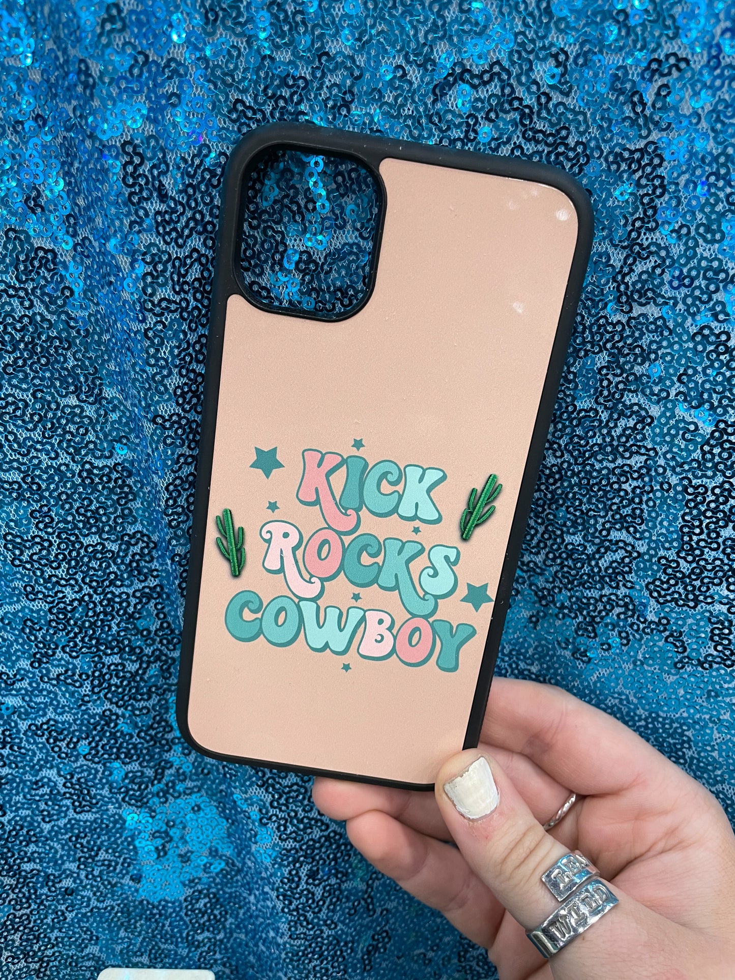 Kick Rocks Cowboy Phone Case