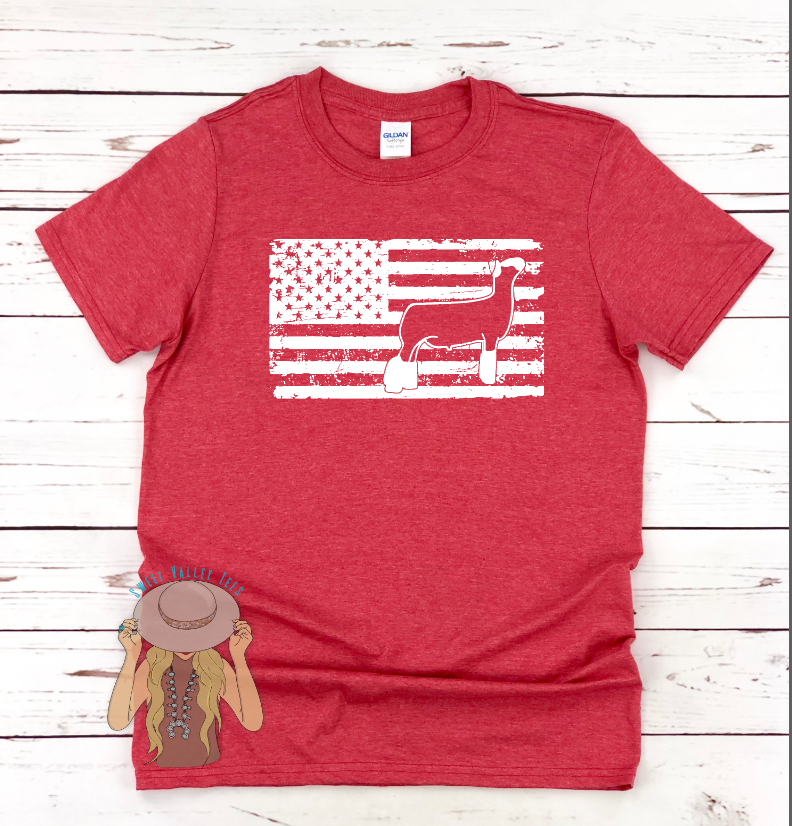 American Lamb Tee - Red