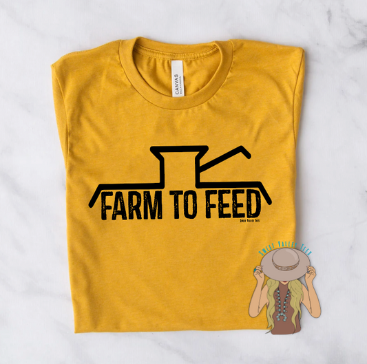 Farm to Feed Tee - Mustard