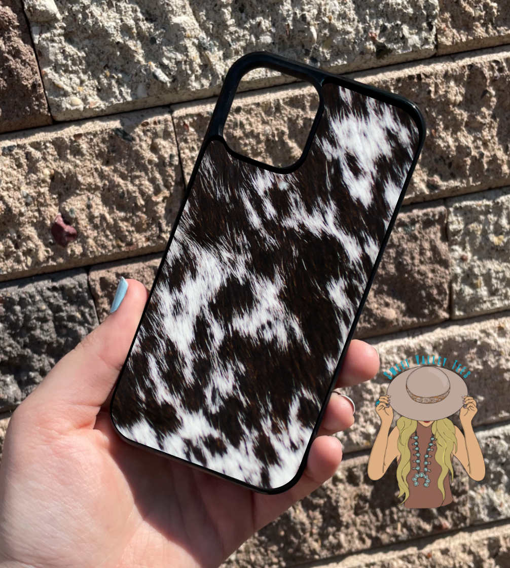 Cow Hide Print Phone Case