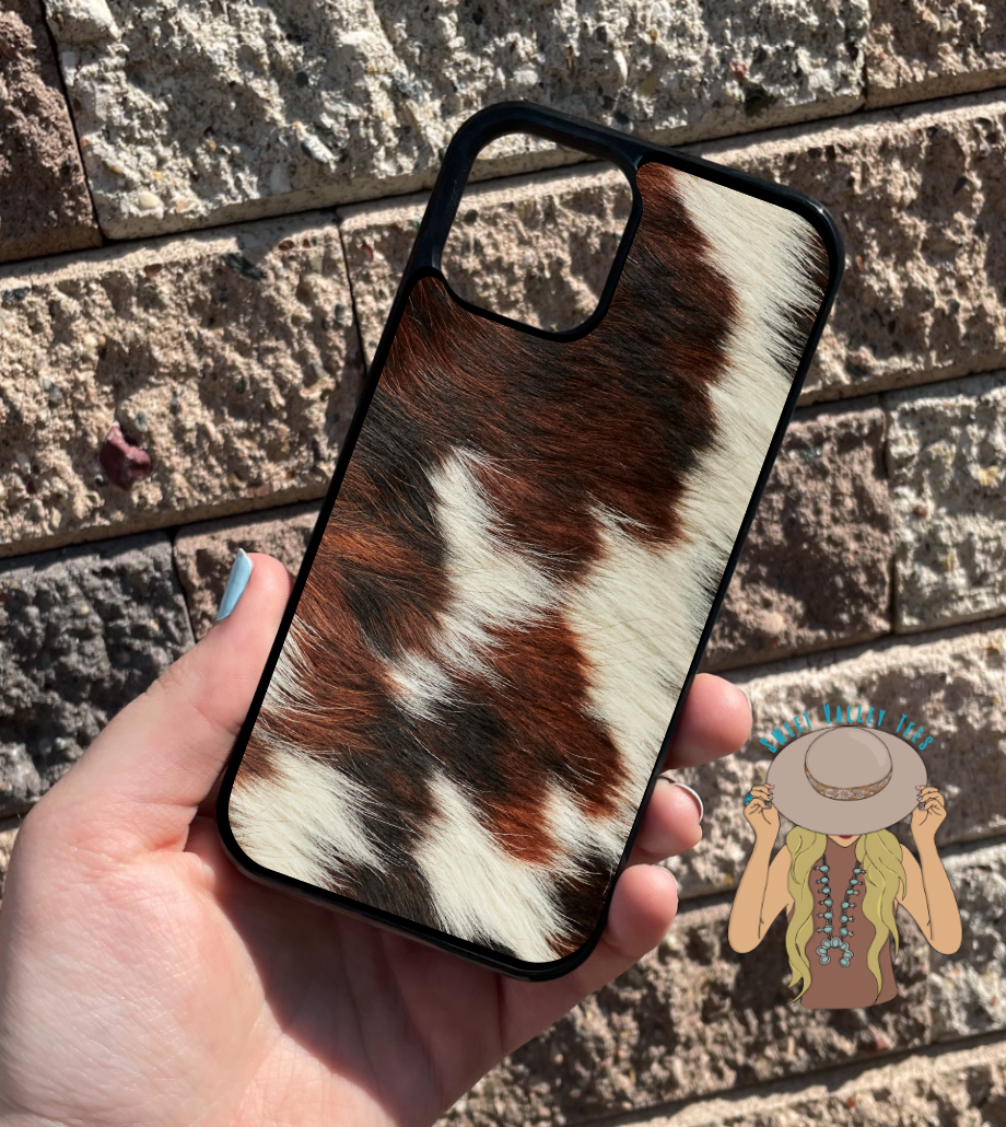 Cow Hide Print Phone Case