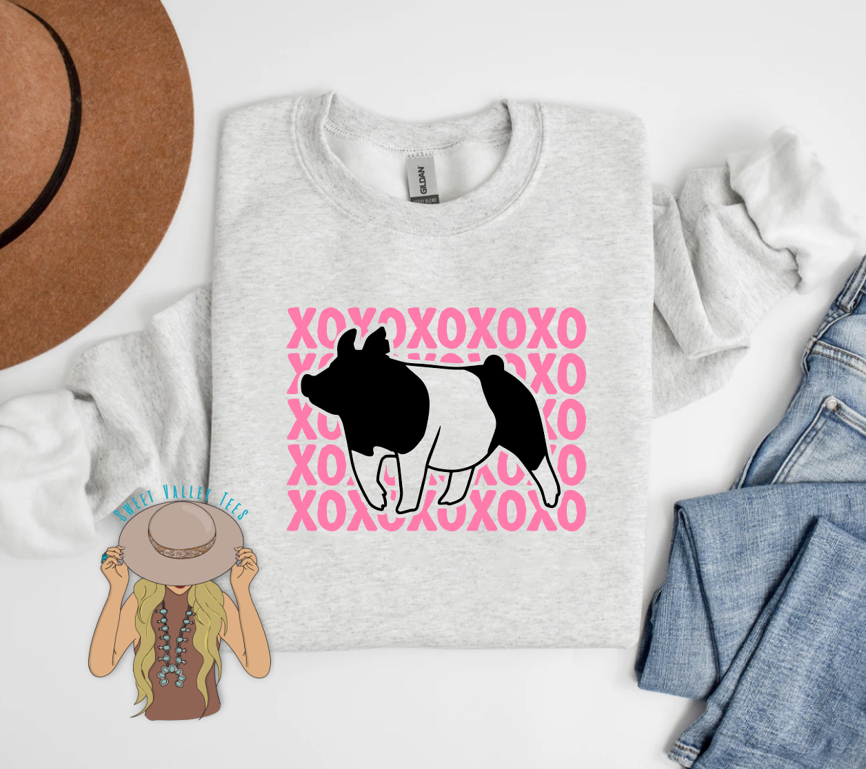 XOXO Pig Crewneck