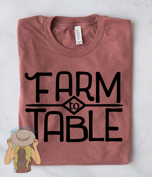 Farm to Table Tee - Mauve