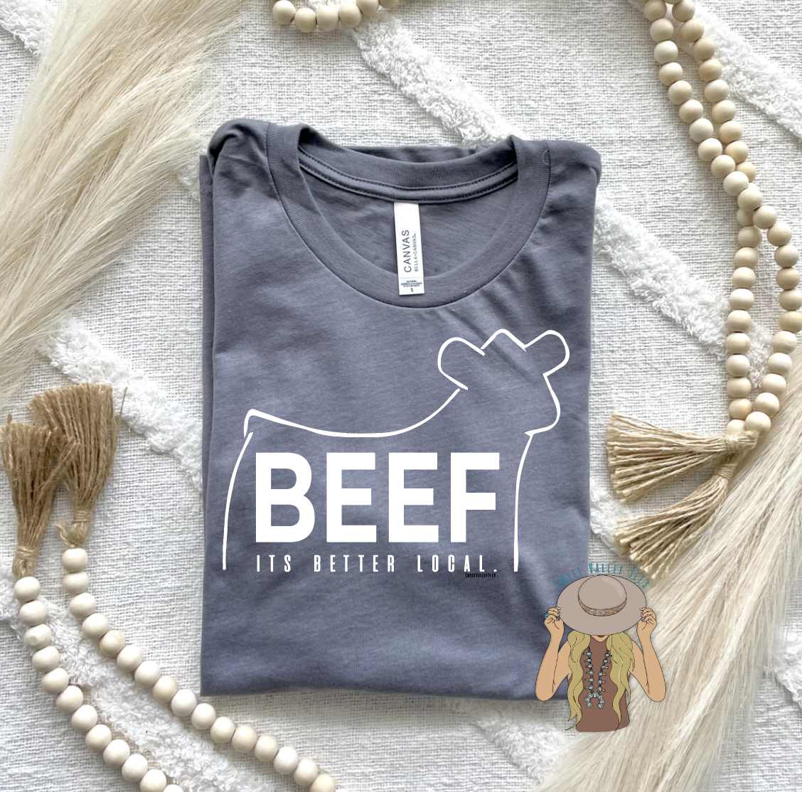 Beef It's Better Local Tee - Storm Gray