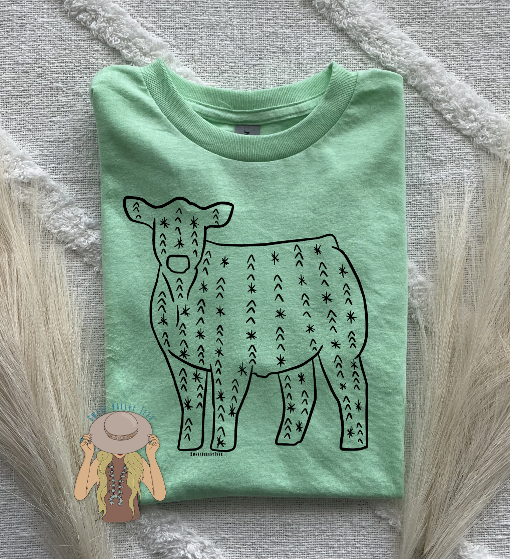 Arrow Print Steer Tee - Mint