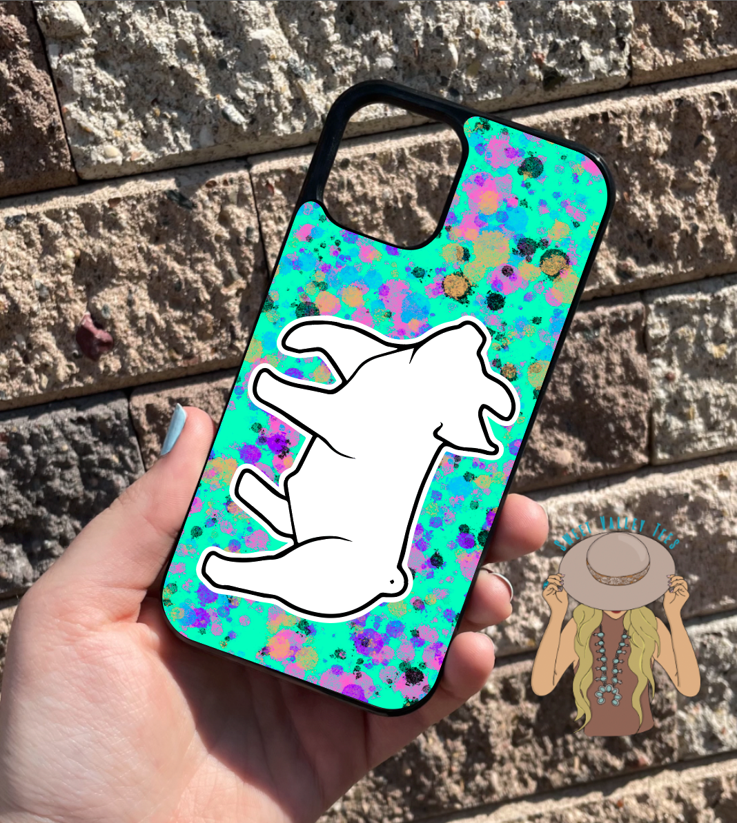 Paint Splatter Show Pig Phone Case