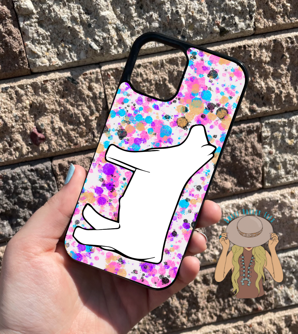 Paint Splatter Steer Phone Case