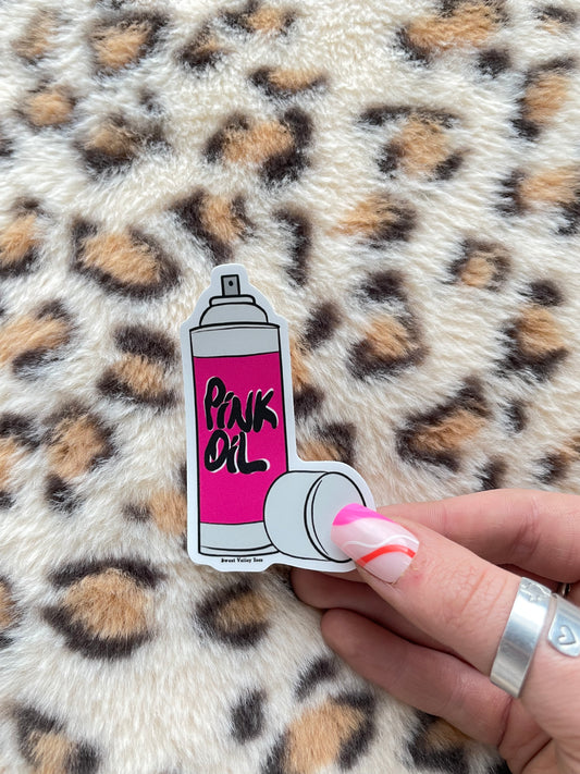 Pink Oil Sticker