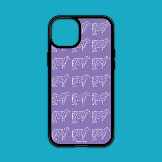 Lavender Branded Steers iPhone Case
