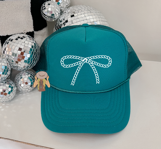 Rope Bow Trucker - Turquoise