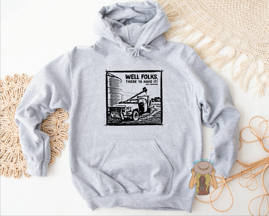 Well Folks! SVT x Will Meadows Hoodie - Heather Gray