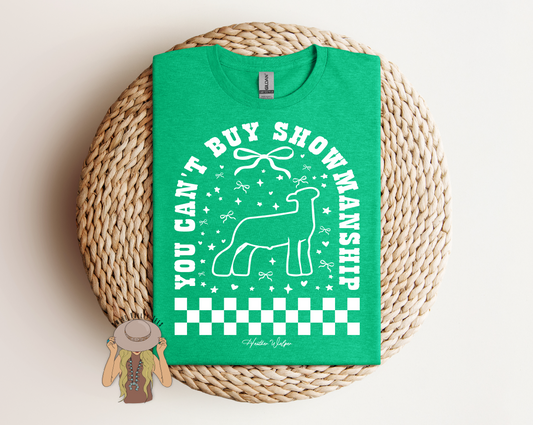 You Cant's Buy Showmanship - Lamb - Heather Green