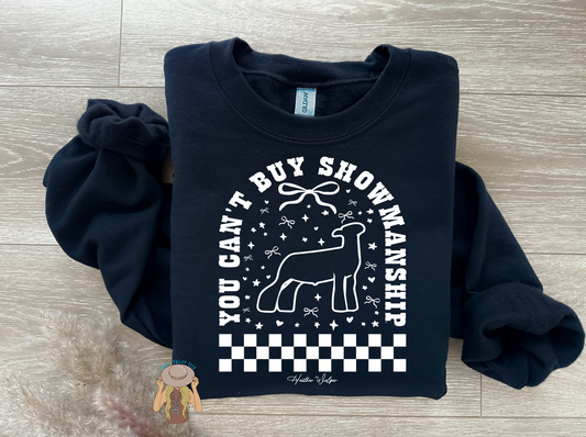 You Can't Buy Showmanship - Lamb - Crewneck - Black
