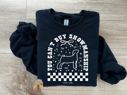 You Can't Buy Showmanship - Goat - Crewneck - Black