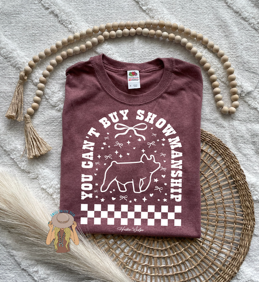 You Cant's Buy Showmanship - Pig - Mauve