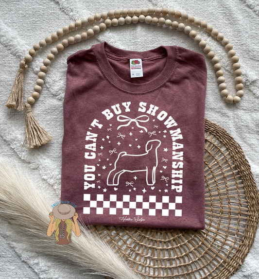 You Cant's Buy Showmanship - Goat - Mauve