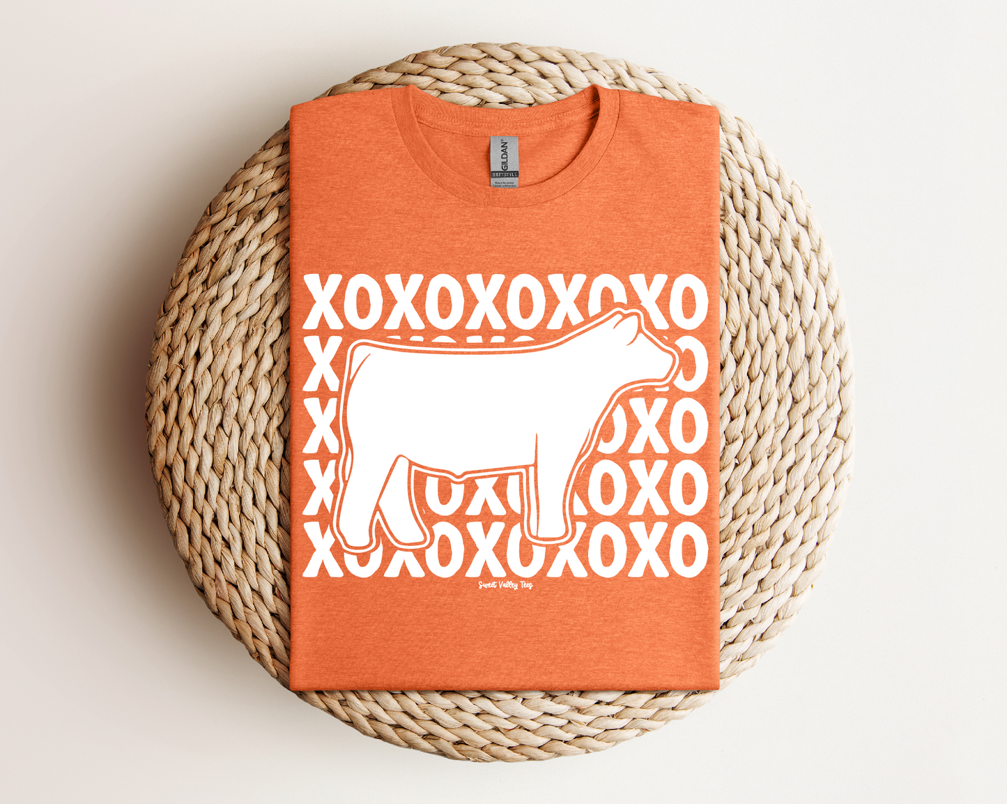 XOXO Tee - Heather Orange