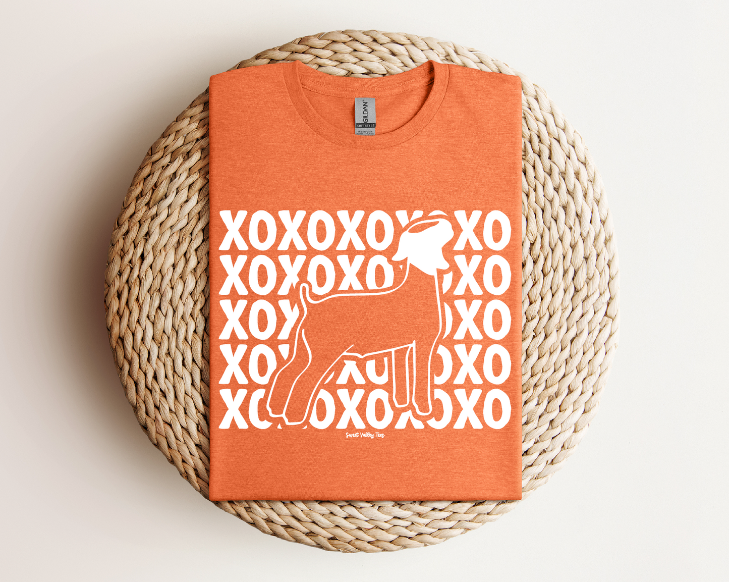 XOXO Tee - Heather Orange