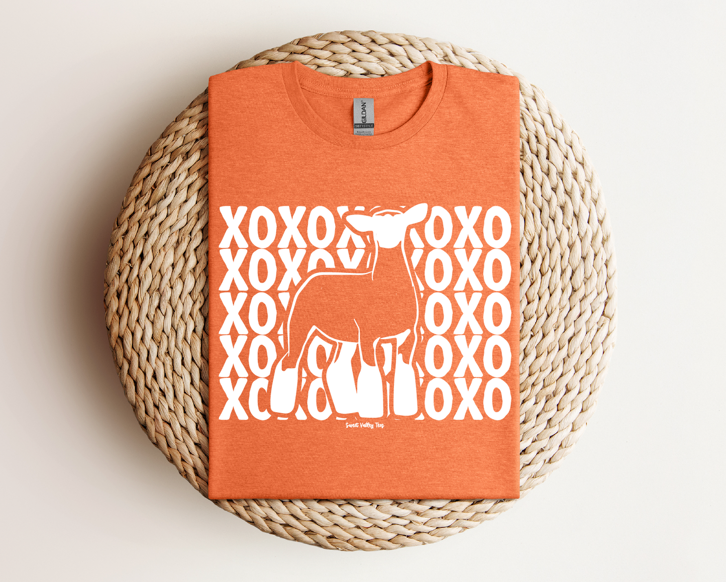 XOXO Tee - Heather Orange