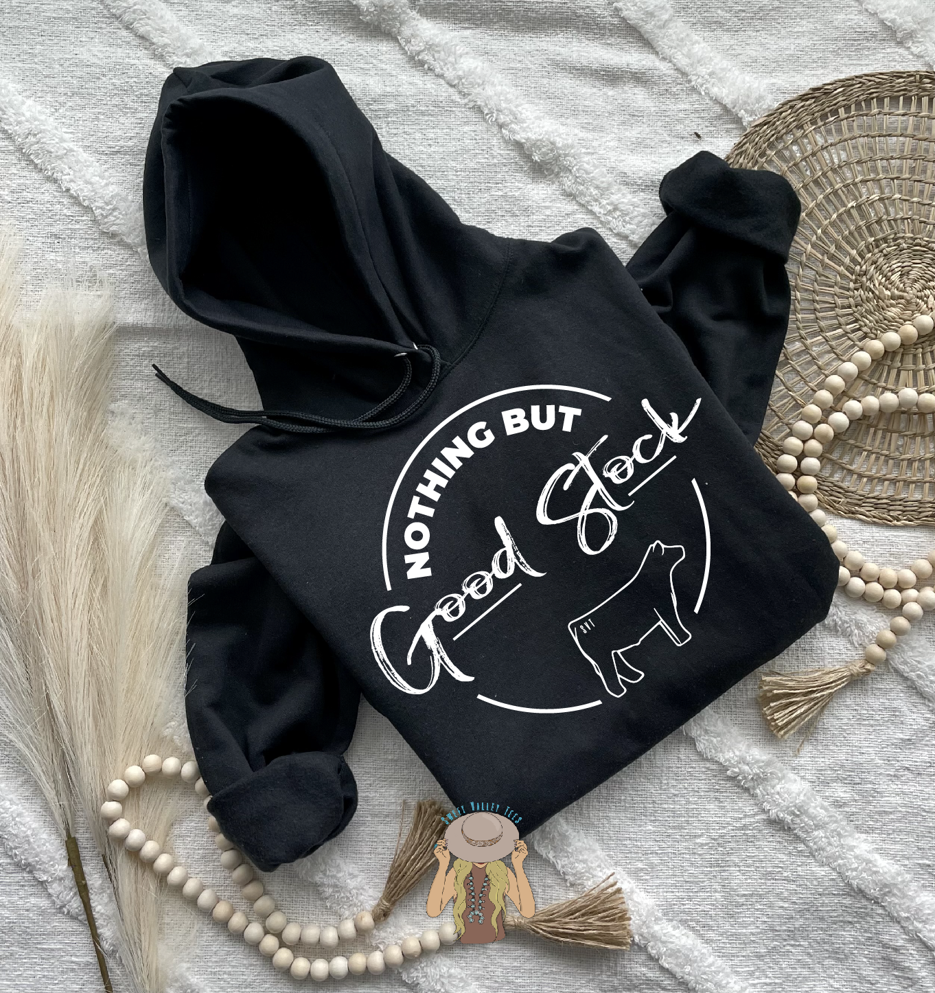 Nothing But Good Stock Steer - Hoodie - Black