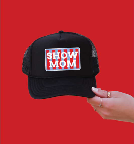 Show Mom Trucker Hat - Red/Blue