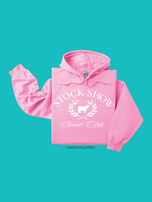 Stock Show Social Club Hoodie - Bubble Gum Pink