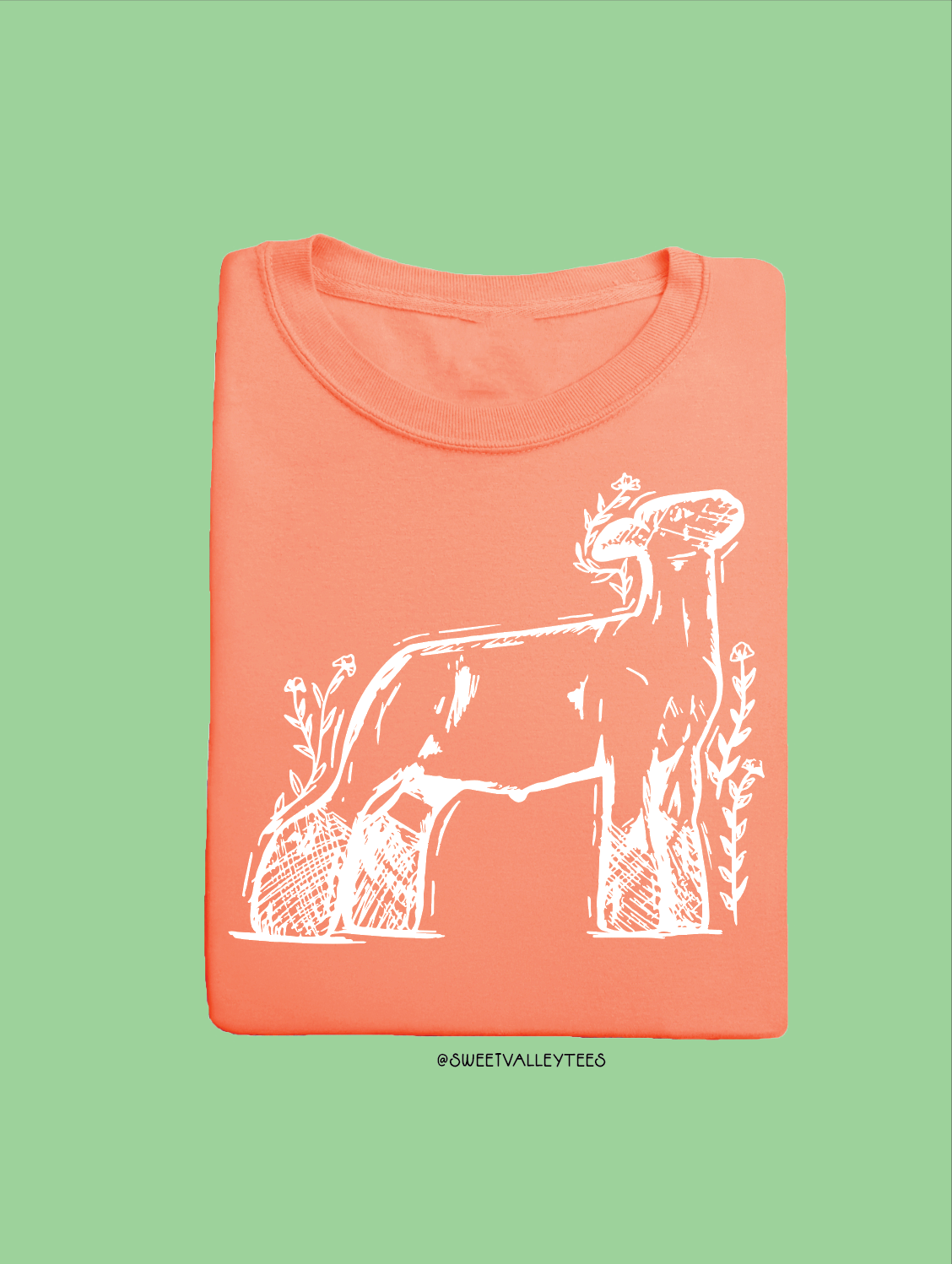Sketch Tee - Neon Cantaloupe