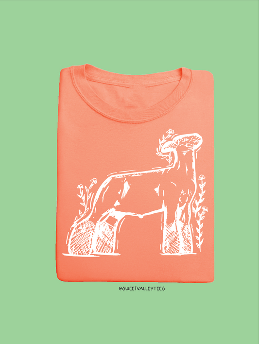 Sketch Tee - Neon Cantaloupe