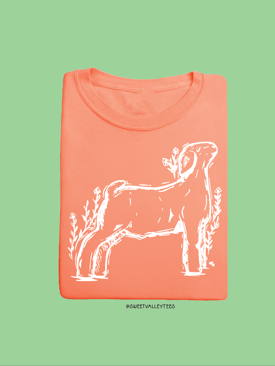 Sketch Tee - Neon Cantaloupe