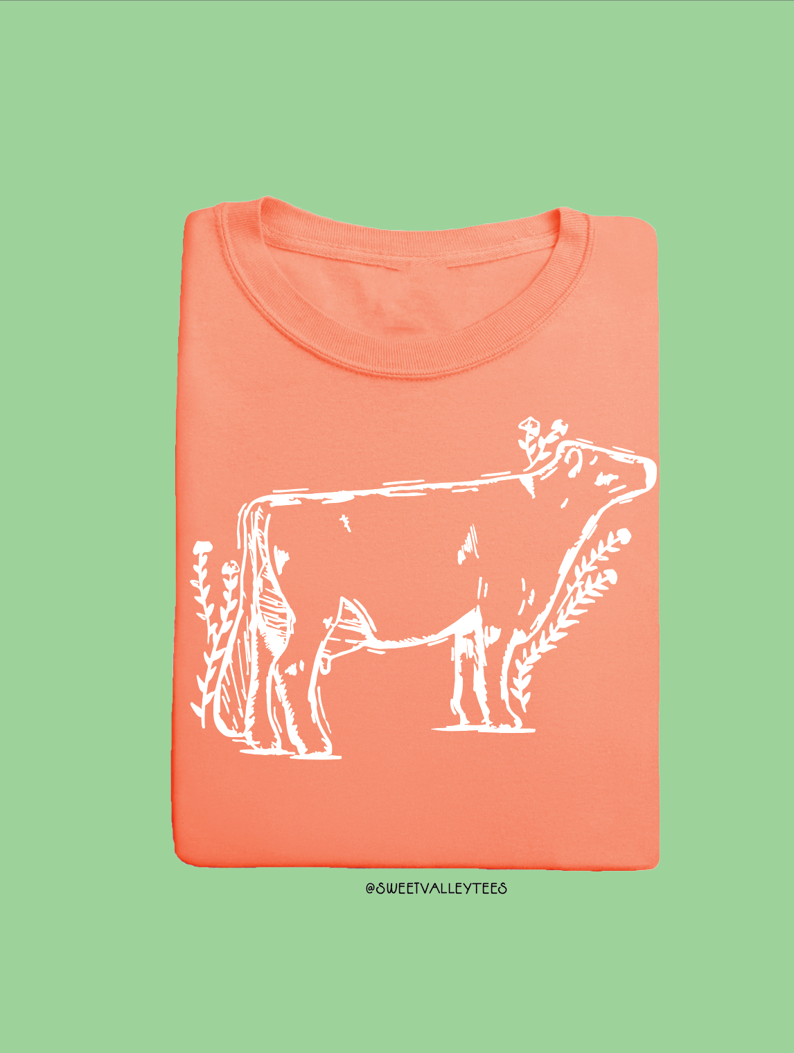 Sketch Tee - Neon Cantaloupe