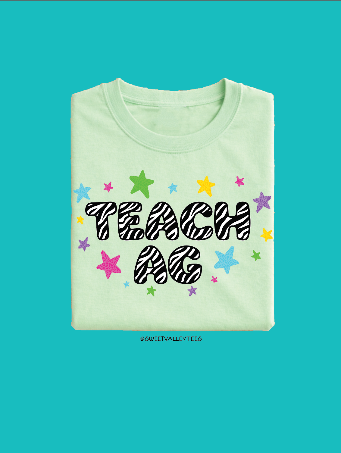 Teach Ag Tee - Mint