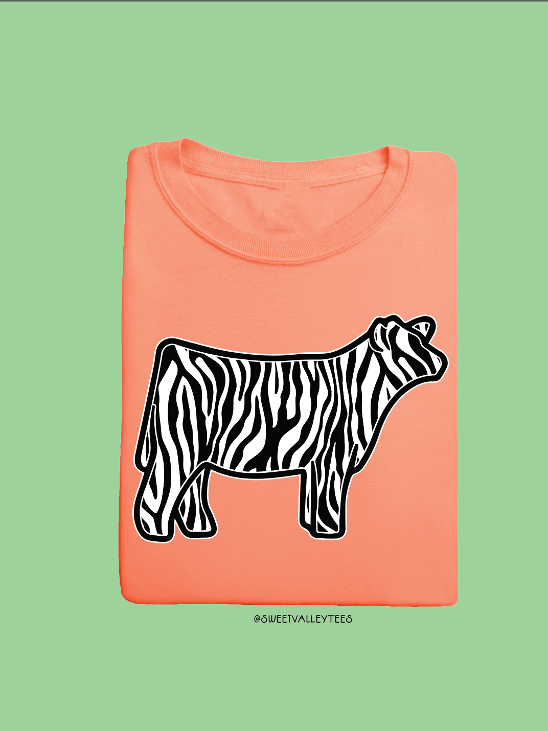 Zebra - Neon Cantaloupe