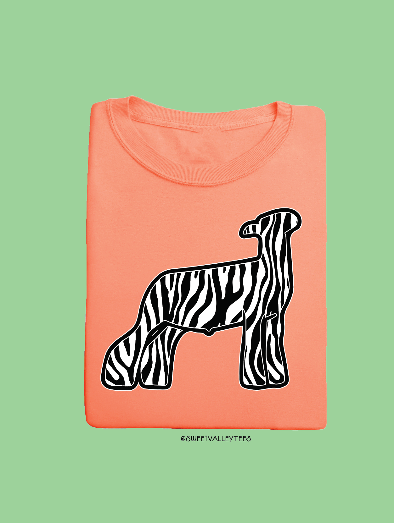 Zebra - Neon Cantaloupe