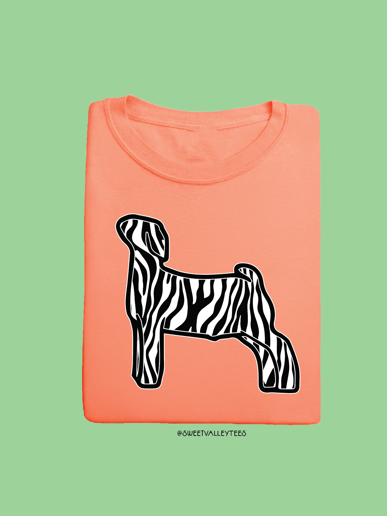 Zebra - Neon Cantaloupe