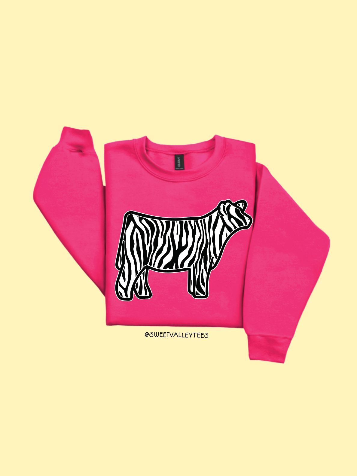 Zebra - Crewneck - Barbie Pink