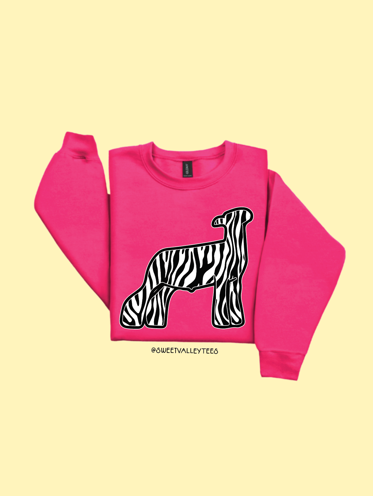 Zebra - Crewneck - Barbie Pink