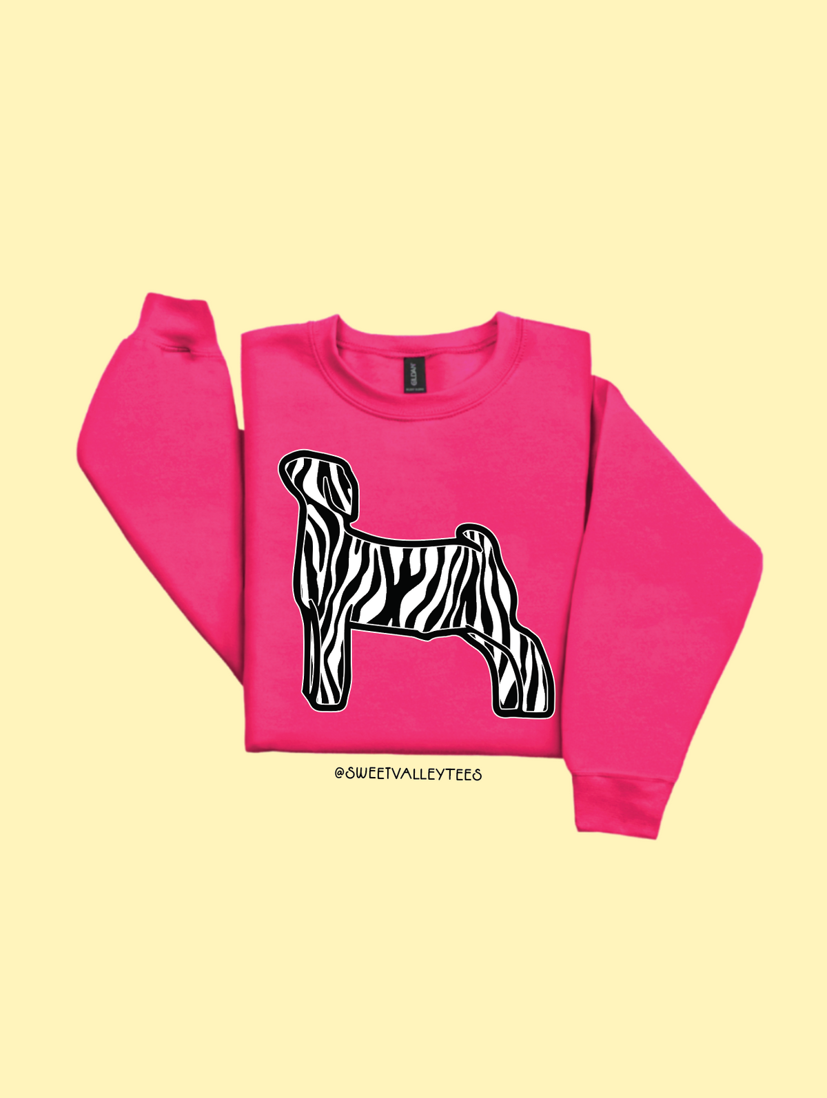 Zebra - Crewneck - Barbie Pink