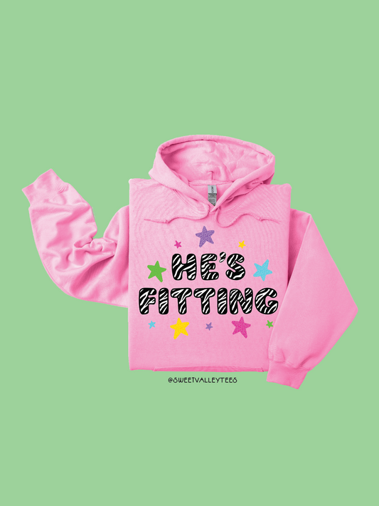 Zebra He's Fitting - Hoodie - Bubble Gum Pink