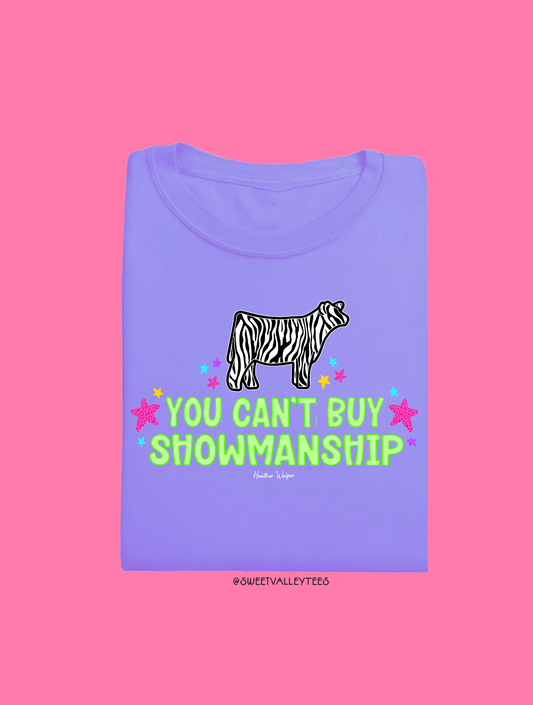 You Can't Buy Showmanship - Zebra Print - Violet