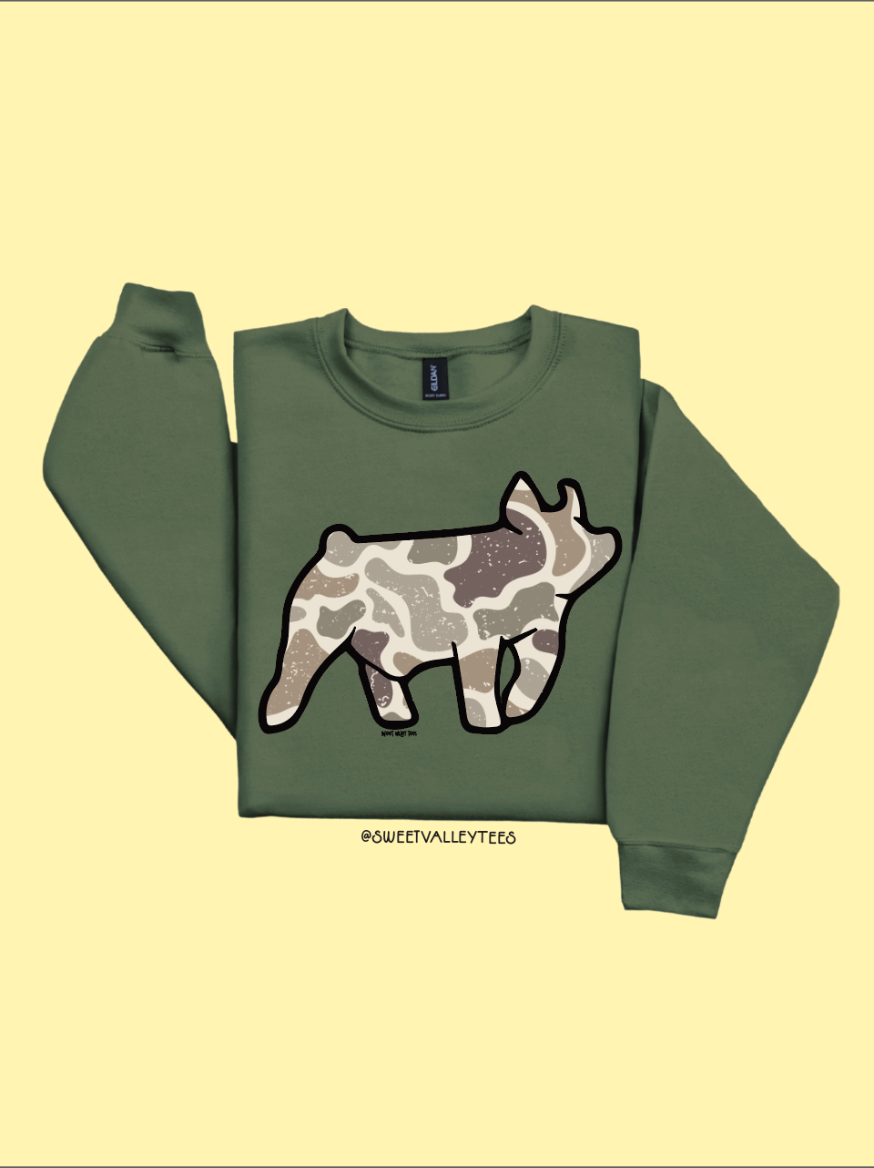 Camo - Crewneck - Olive